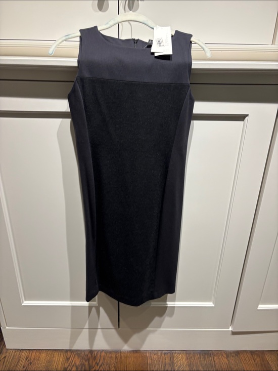 Eileen Fisher Dresses & Skirts - Eileen Fisher Black and Charcoal Sleeveless Pencil Dress